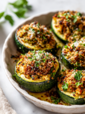 Baked Stuffed Zucchini Recipe